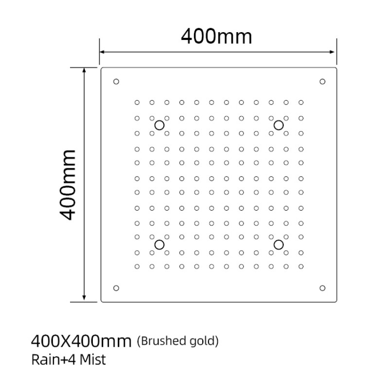 Gold Ceiling Shower Head