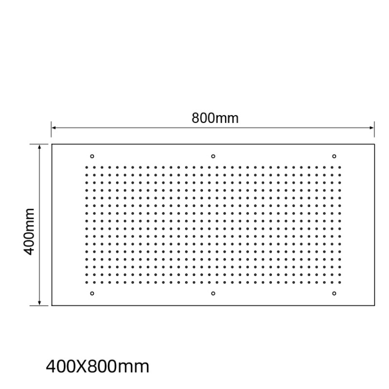 Recessed Shower Head Black