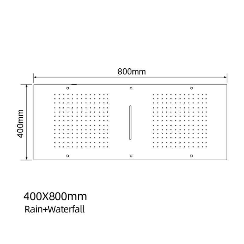 Ceiling Mounted Rain Shower Head System