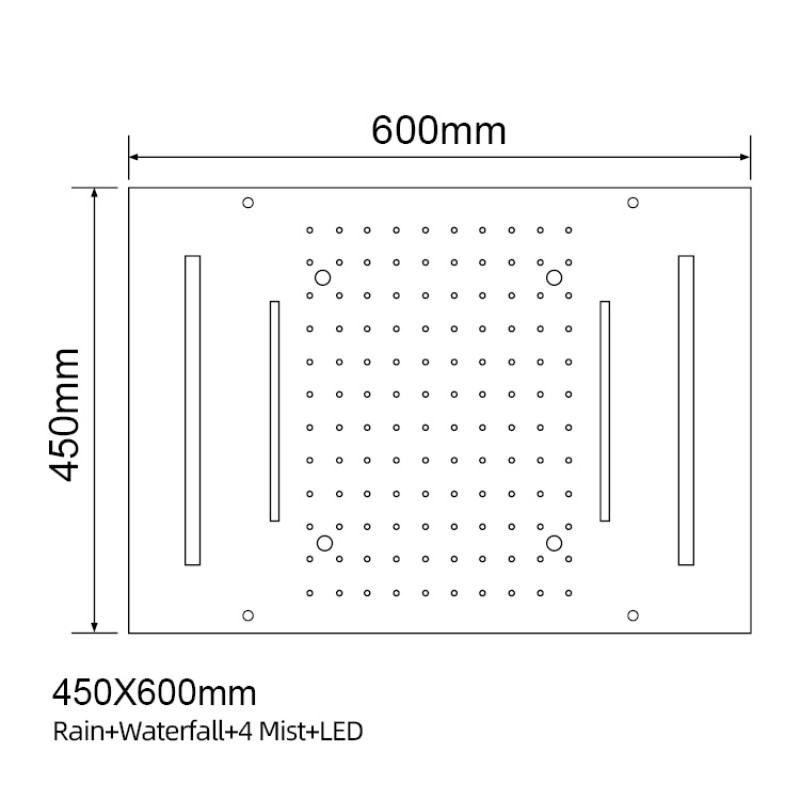 Flush Mount Rain Shower