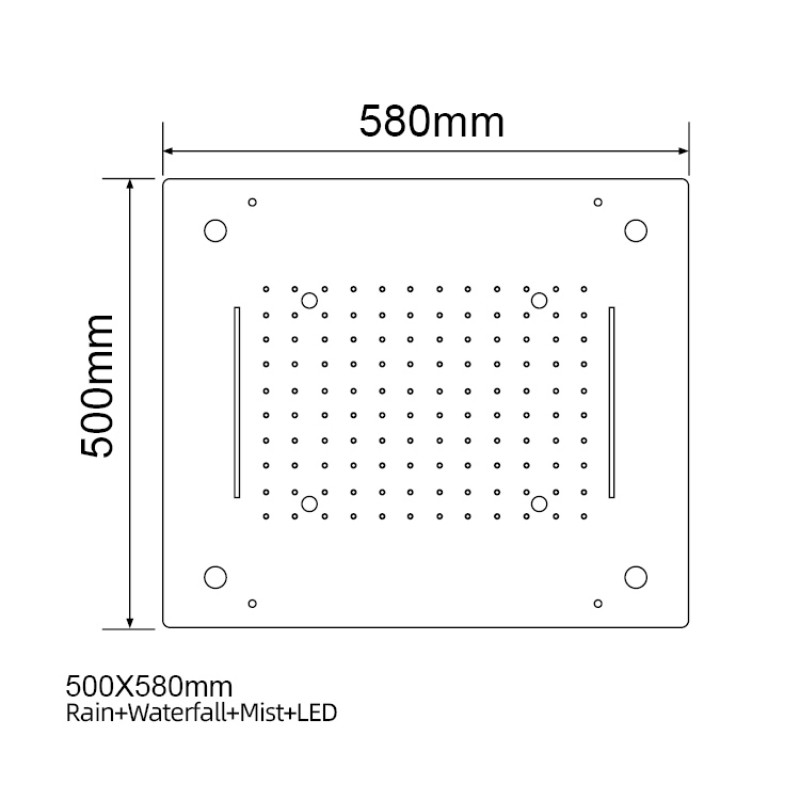 Ceiling Shower Head With Lights
