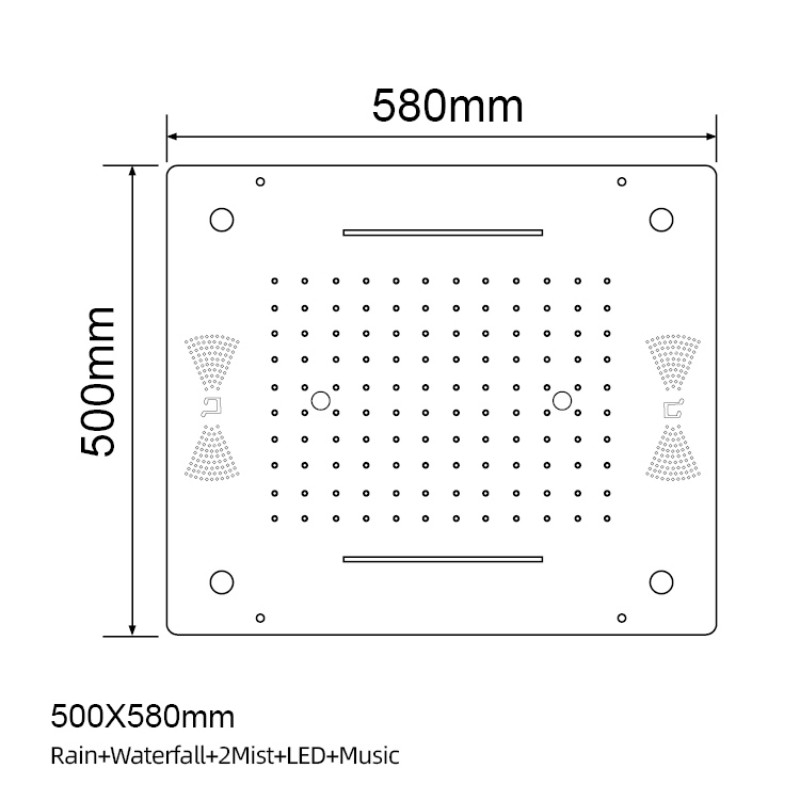 Concealed Ceiling Shower Head