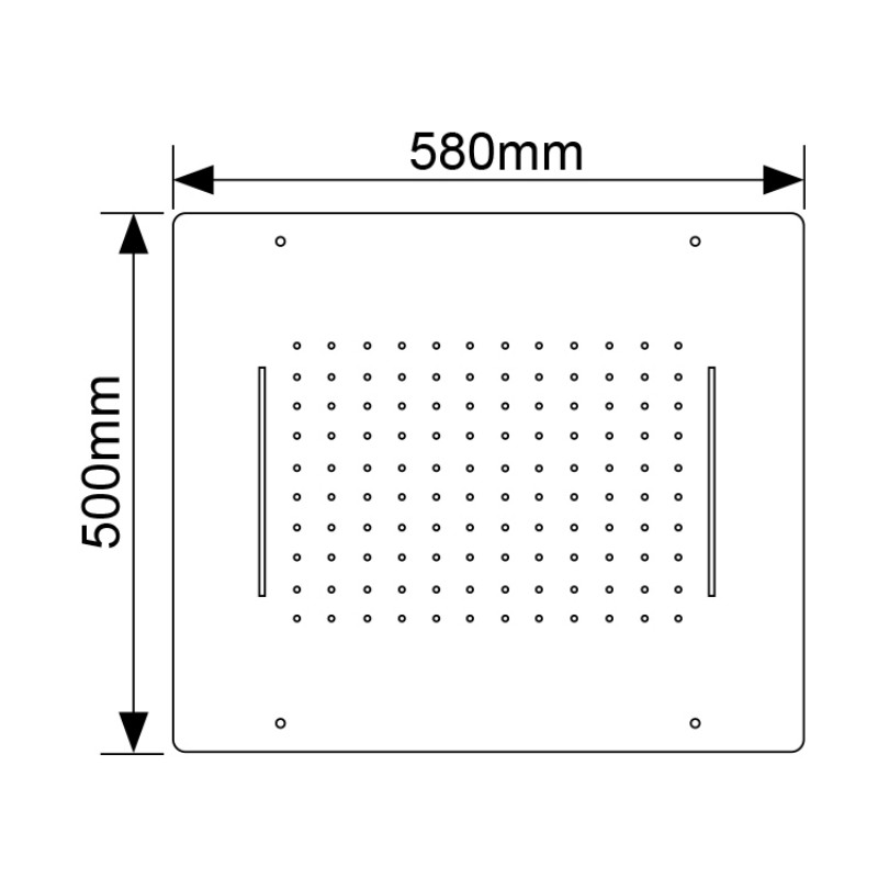 Ceiling Mounted Square Shower Head