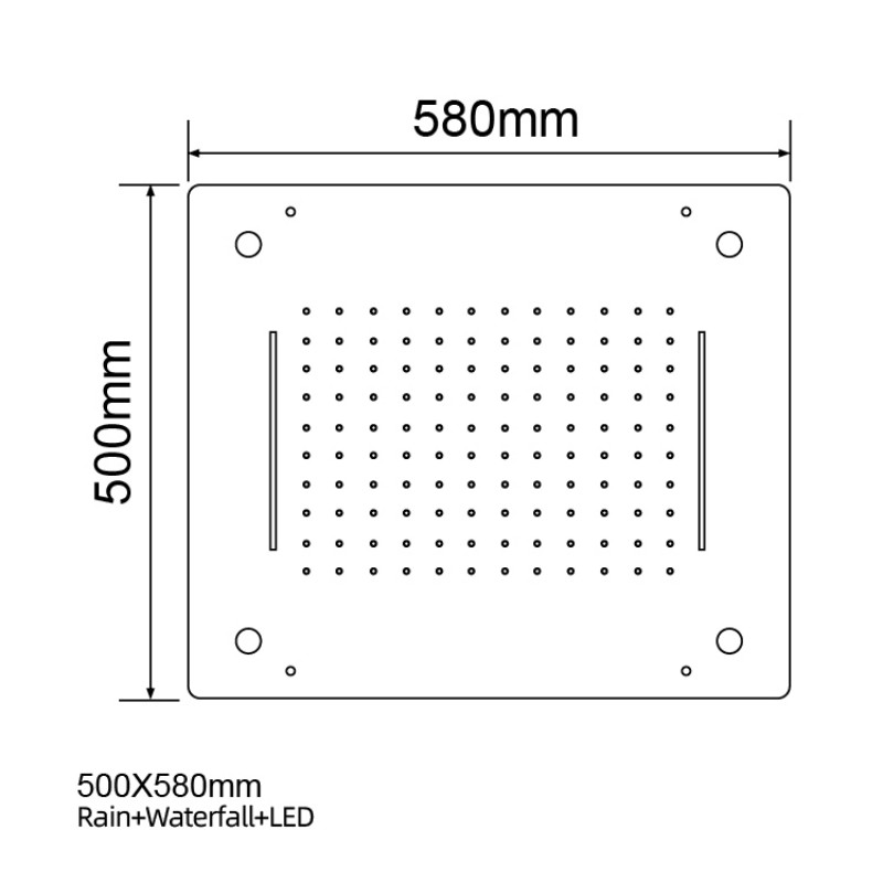 Flush Mount Rain Head