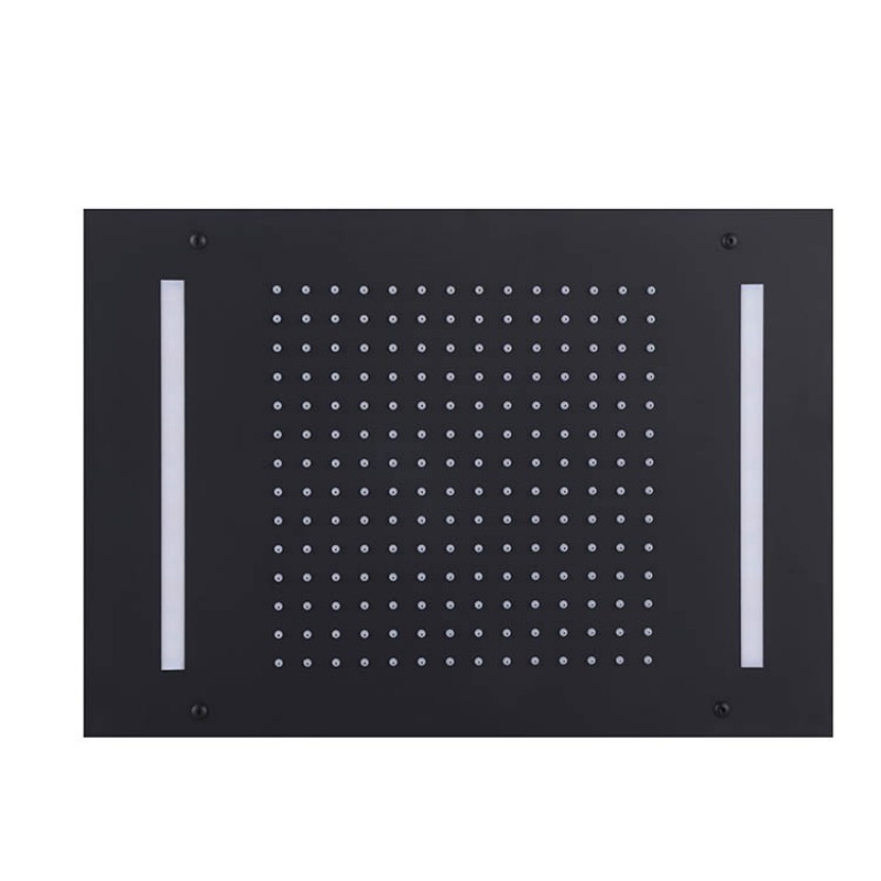 Black Recessed Shower Head