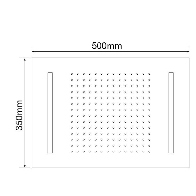 Black Recessed Shower Head