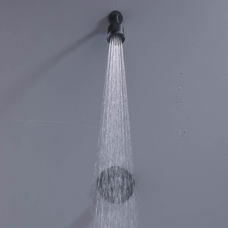 Concealed Black Shower Set