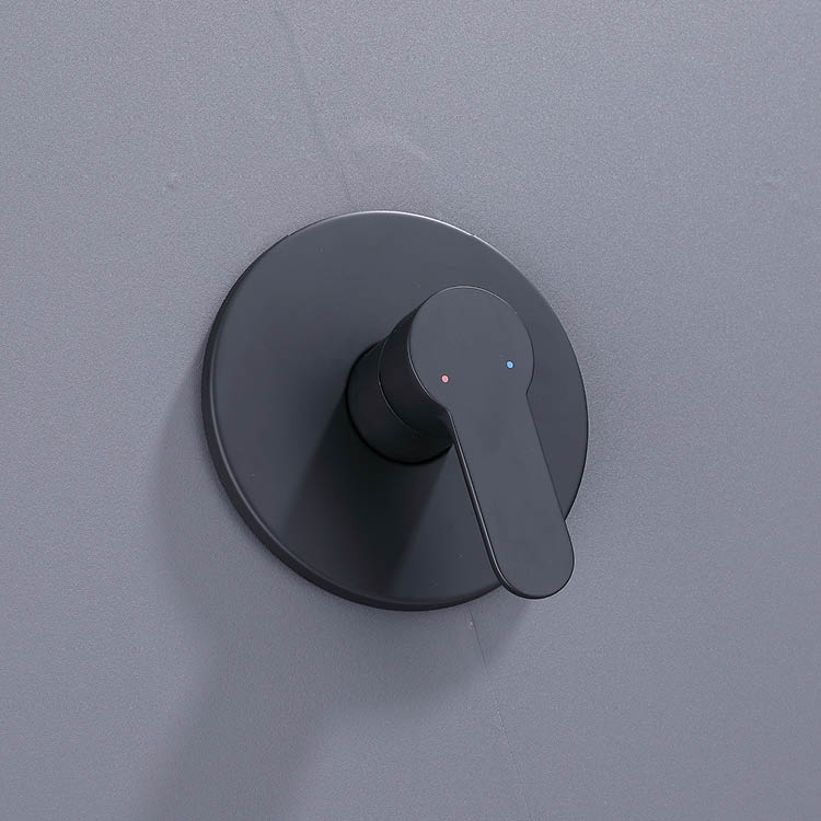 Concealed Black Shower Set