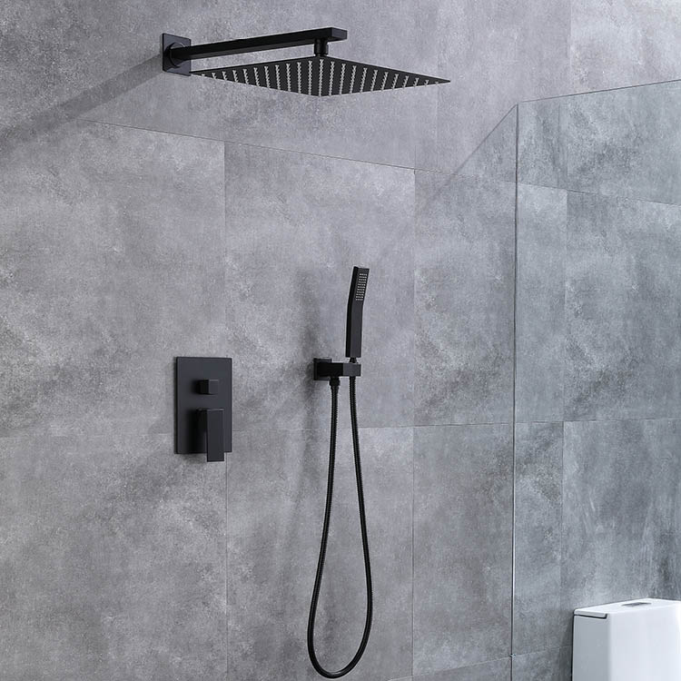 Concealed Shower Set Black