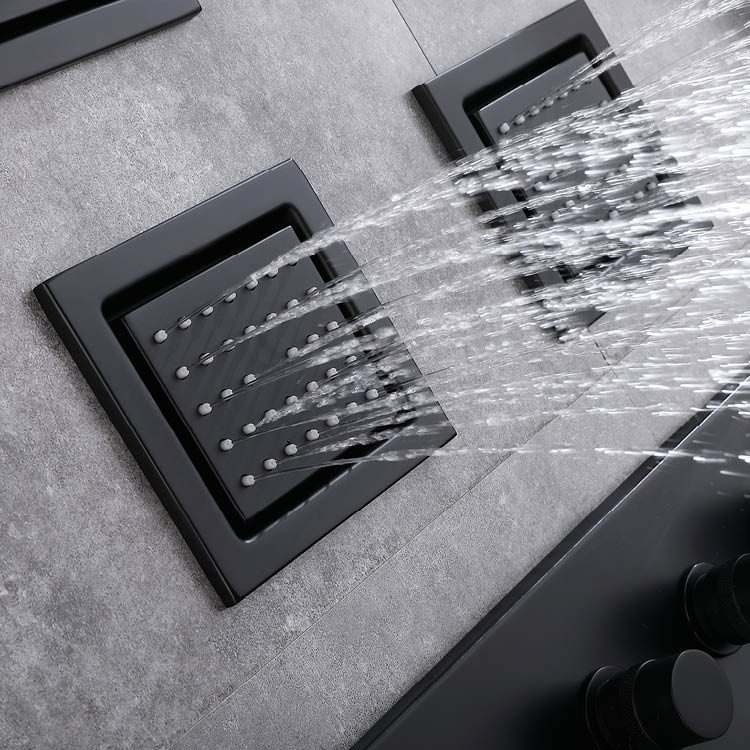 Black Concealed Mixer Shower