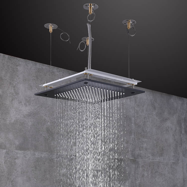 Black Concealed Mixer Shower