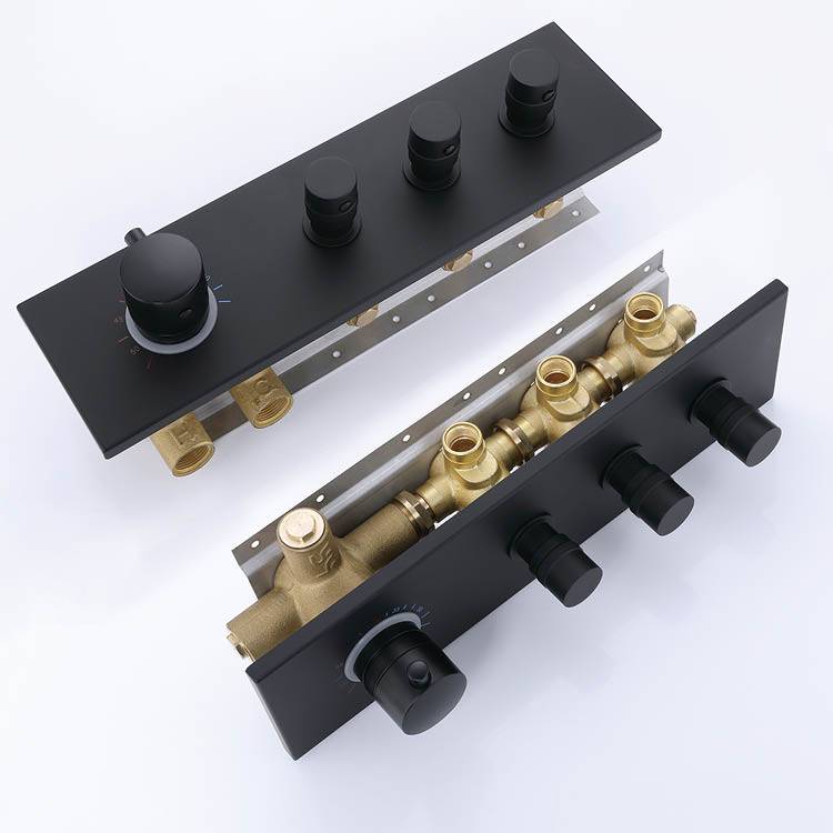 Black Concealed Mixer Shower