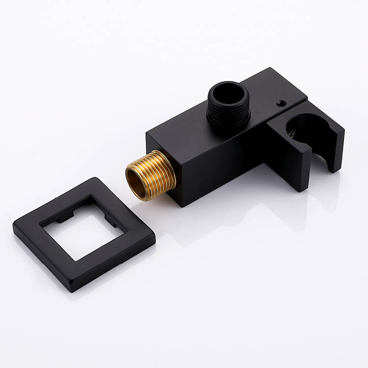 Black Concealed Thermostatic Shower