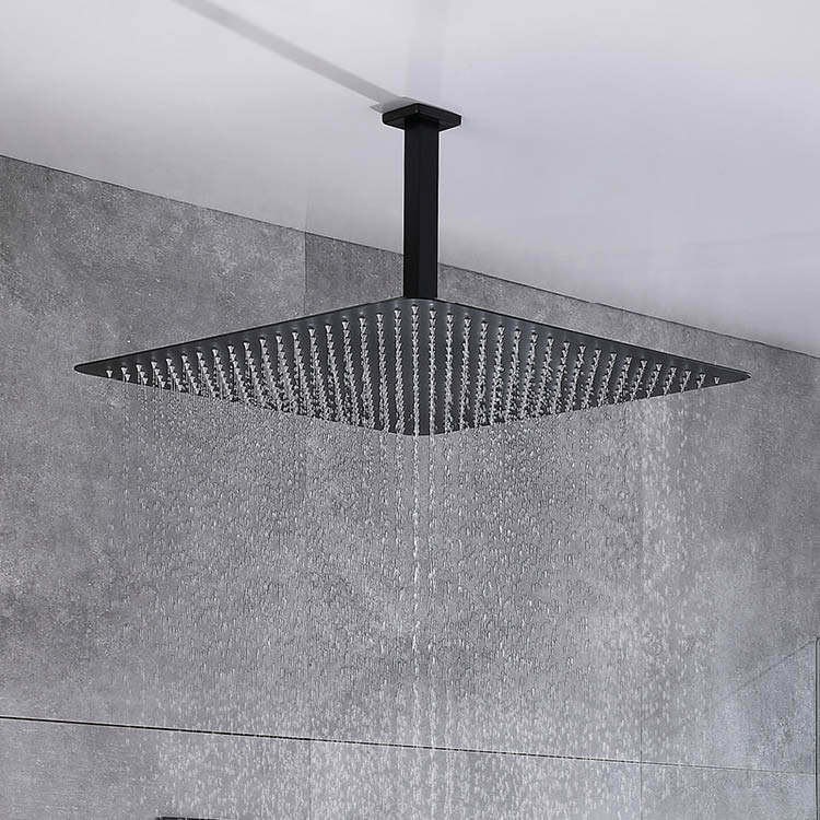 Black Concealed Shower