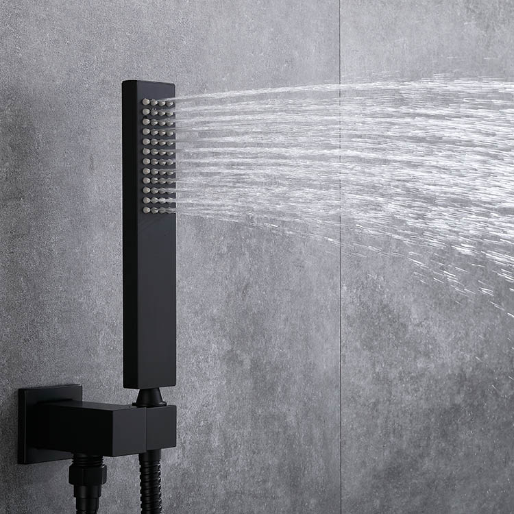 Black Concealed Shower