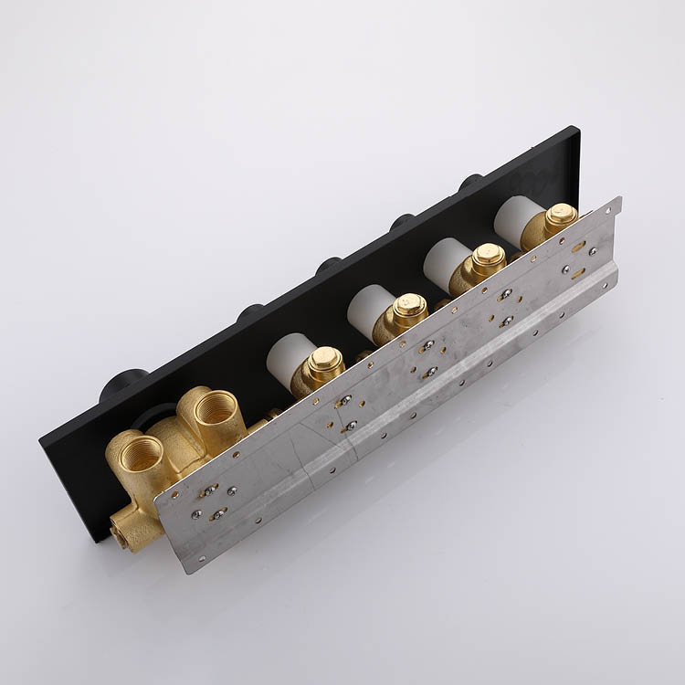 Black Concealed Shower