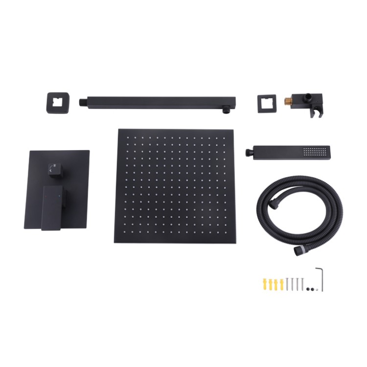 Black Concealed Shower Mixer