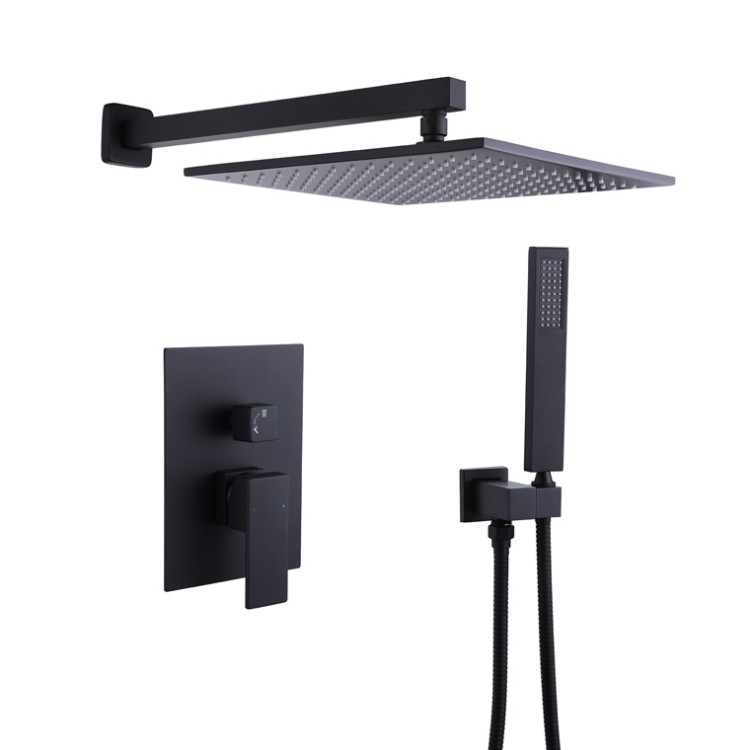 Black Concealed Shower Mixer