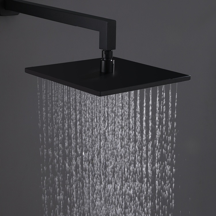 Black Metal Shower Head