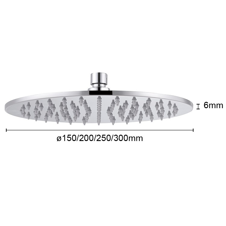 Brushed Steel Shower Head