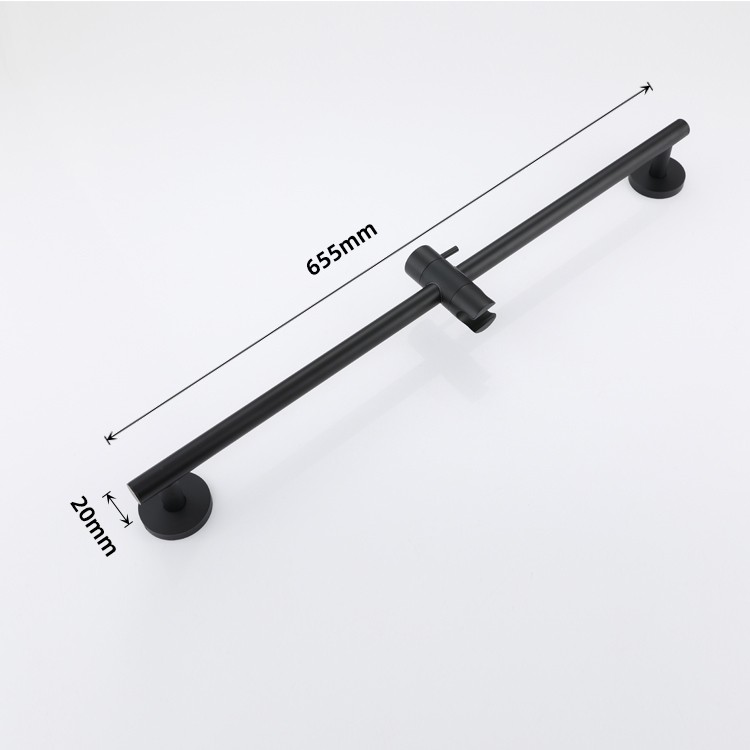 Black Shower Slide Rail