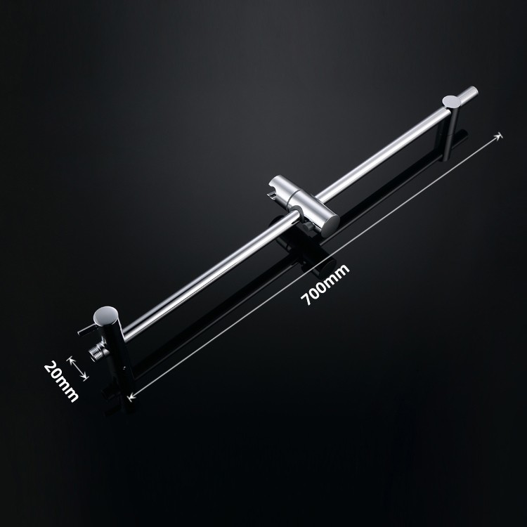 Chrome Shower Rail Slider
