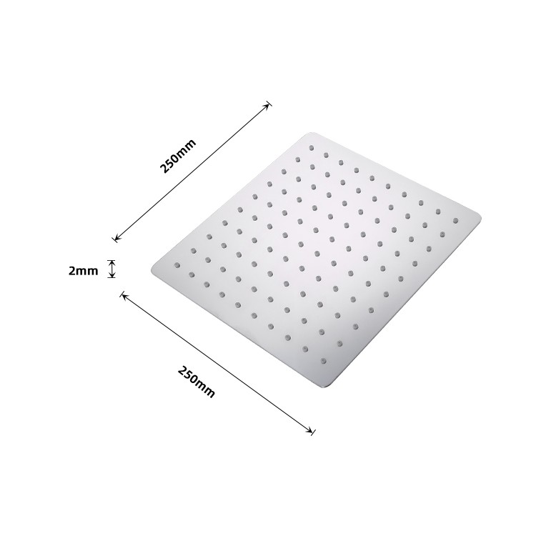Metal Rainfall Shower Head