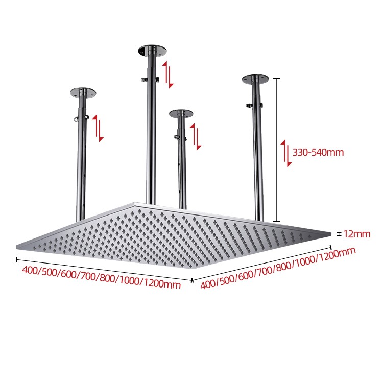 Large Square Rain Shower Head