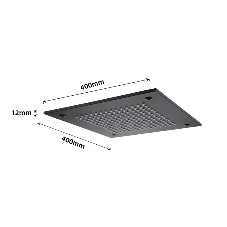 Black Ceiling Shower Head