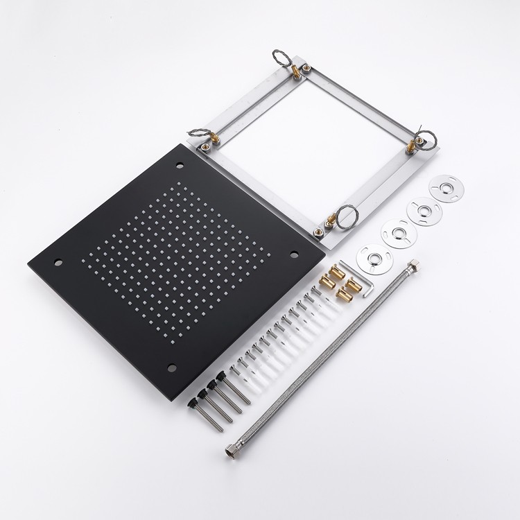 Black Ceiling Shower Head