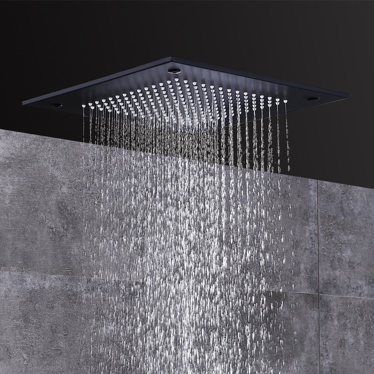 Black Ceiling Shower Head