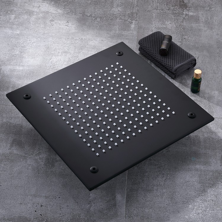 Black Ceiling Shower Head